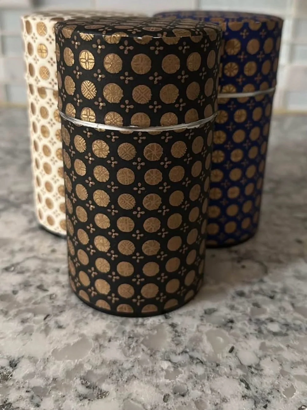 Teavana Patterned Tea Canister Set